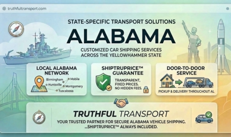 Vehicle being transported in Alabama by Truthful Transport™