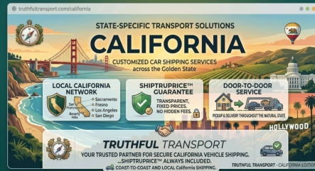 California car shipping services by Truthful Transport™